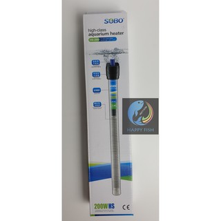 Sưởi Hồ Cá Sobo Hs-200w bằng thủy tinh