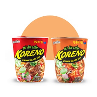 Mì Koreno Vị Bò Cay/Kim Chi Ly 65G