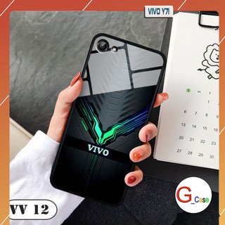 Ốp lưng Vivo Y71 - lưng kính in logo hãng điện thoại