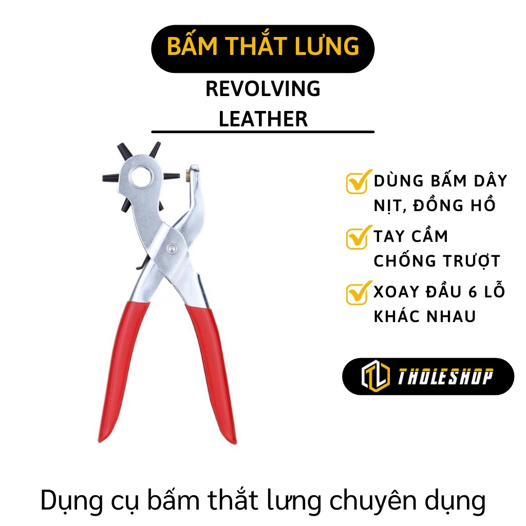 Kìm Bấm Nịt - Dụng Cụ Bấm Lỗ Dây Nịt, Dây Da Đồng Hồ, Thắt Lưng, Giày Dép 4662