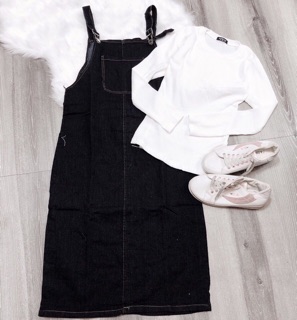 Set yếm Jean+áo thun