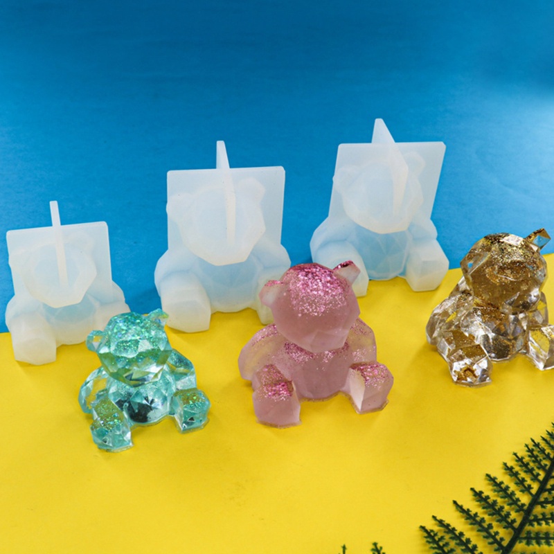 Khuôn Silicone Làm Bánh Hình Học / Gấu Dùng Trang Trí Diy
