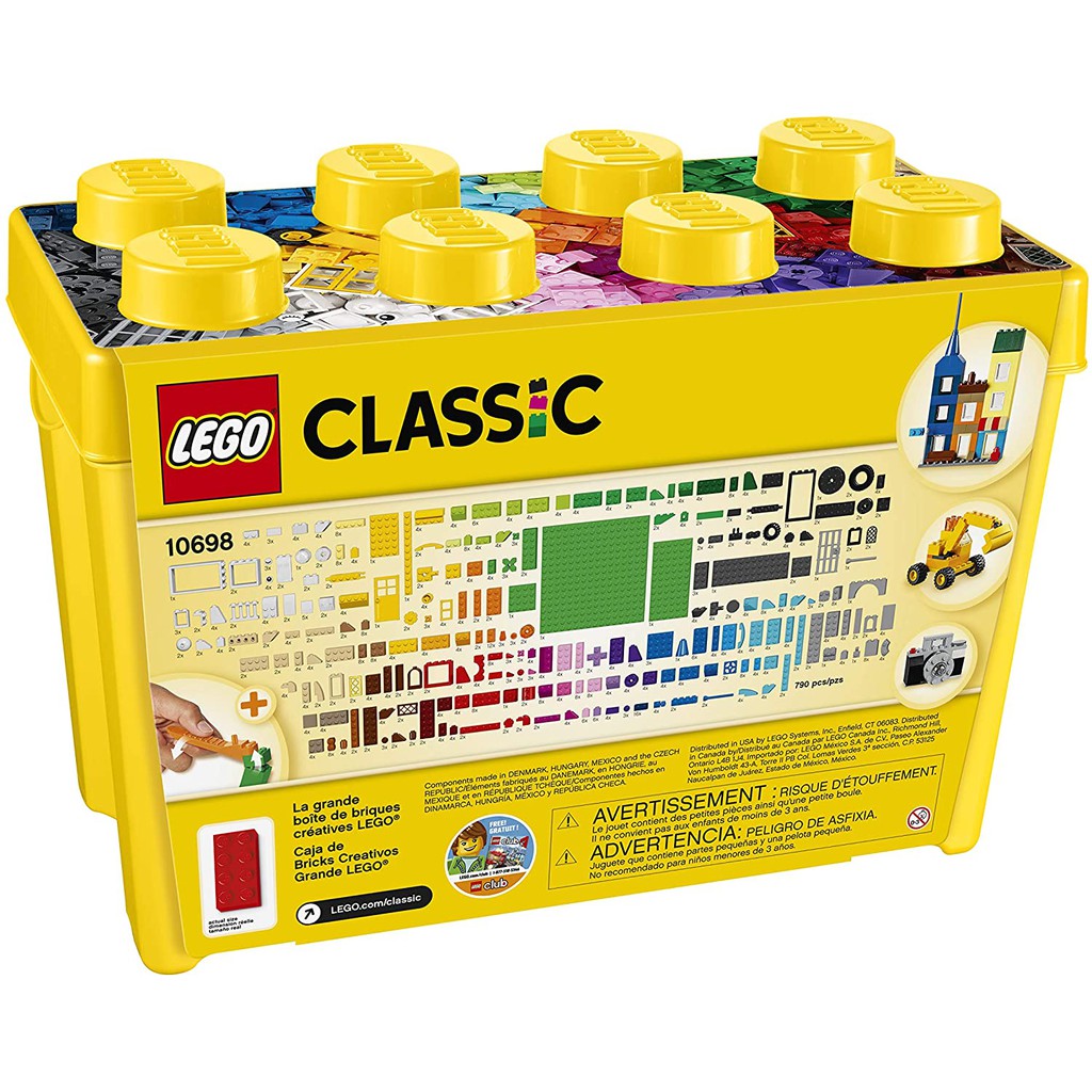 Đồ chơi LEGO CLASSIC - Thùng Gạch Lớn Classic Sáng Tạo - Mã SP 10698