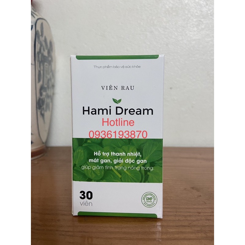 VIÊN RAU HAMI DREAM  [CHÍNH HÃNG] ❤️ HAMI DREAM HỖ TRỢ GIẢI ĐỘC GIẢM CÂN