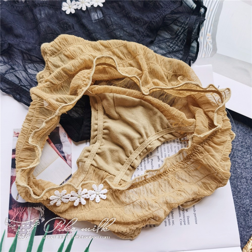 Quần lót nữ cao cấp ren lưới sexy 3 bông hoa cải B1 | BigBuy360 - bigbuy360.vn