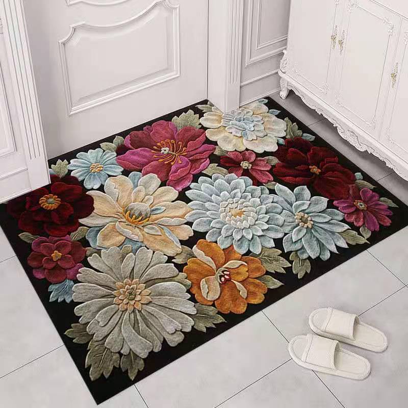 Thảm lót cửa chùi chân In Họa Tiết 3D Chống Bụi Thấm Hút Nước Tốt Cho Cửa Ra Vào/Phòng Tắm/Nhà Vệ Sinh