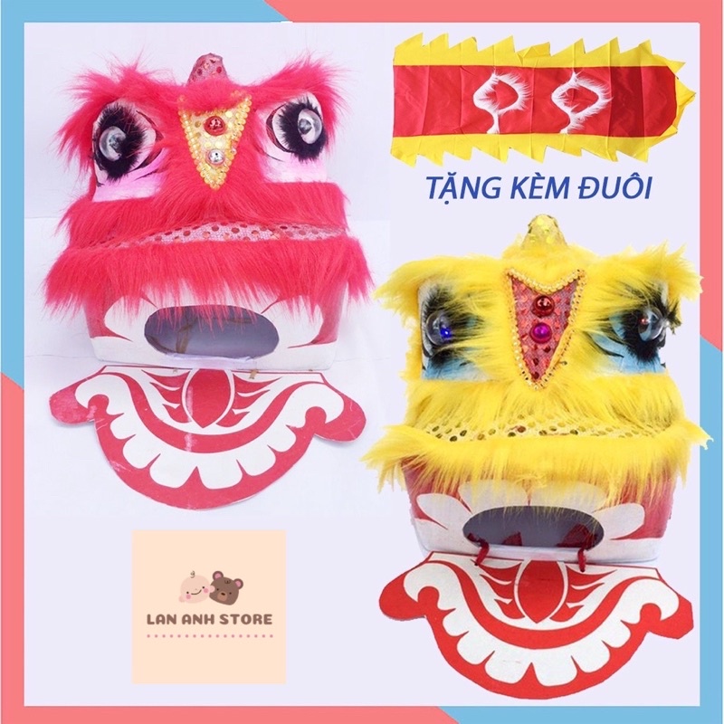 ĐẦU SƯ TỬ MÚA LÂN CÓ ĐÈN NHÁY MẮT🔥TẶNG KÈM ĐUÔI
