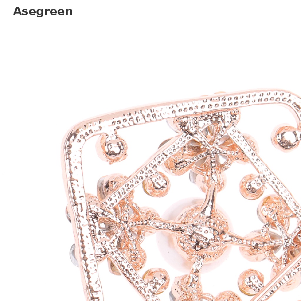 [Asegreen] Ghim Cài Áo Hình Thánh Giá Đính Đá Ngọc Trai Thời Trang