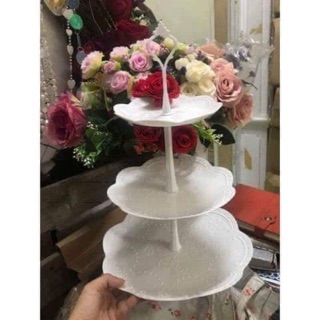 Khay đựng bánh mứt 3 tầng—