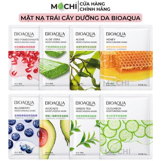 Mặt Nạ Giấy Trái Cây Dưỡng Trắng Da Cấp Ẩm Giảm Mụn Mask Nội Địa Cao Cấp Bioaqua 8 Vị Thiên Nhiên MOCHI SHOP