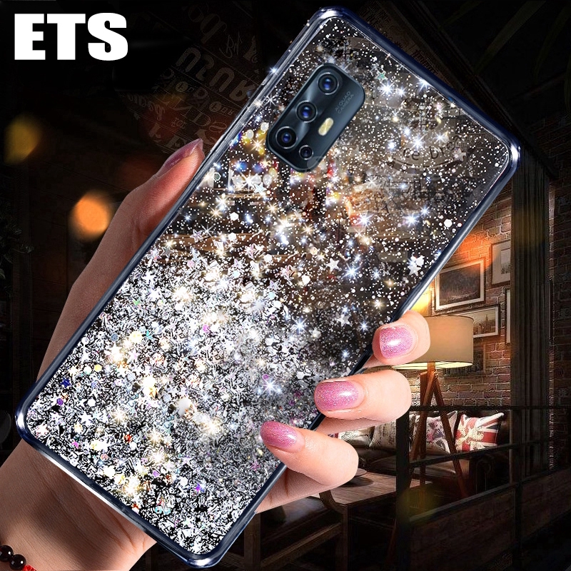 Ốp điện thoại đính kim tuyến lấp lánh cho VIVO V19 Neo Y50