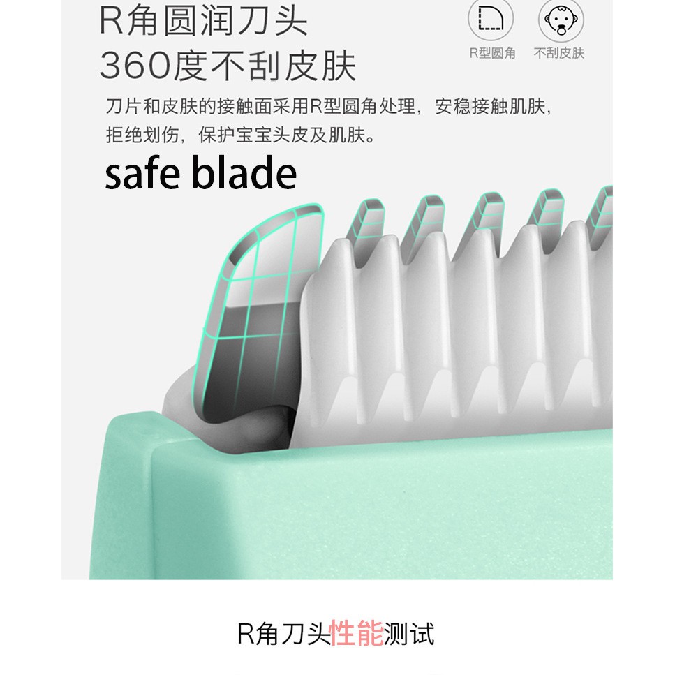 Tông Đơ Cắt Tóc Trẻ Em Kemei KM - 811 Yên Tĩnh Không Dây Có Thể Sạc Chống Thấm Nước