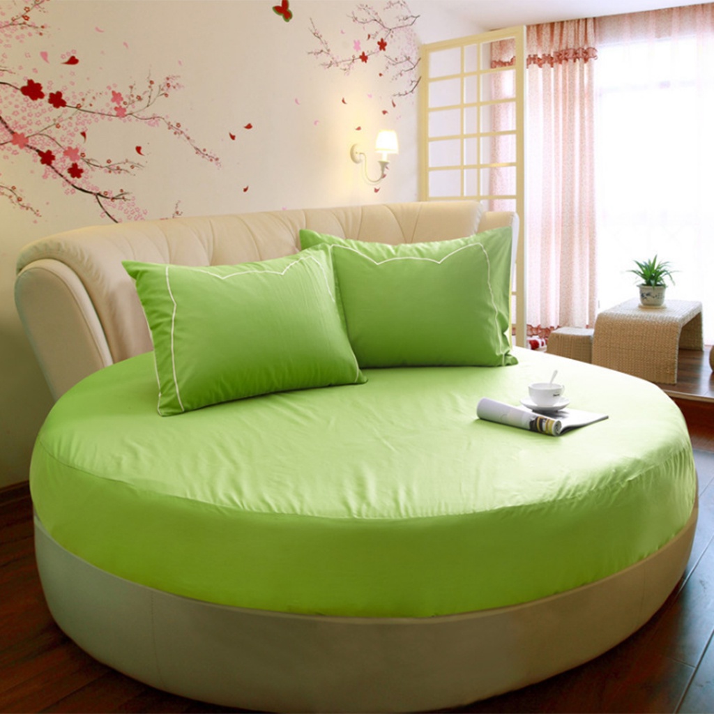 Mềm Ga Trải Giường Hình Tròn 200x200cm