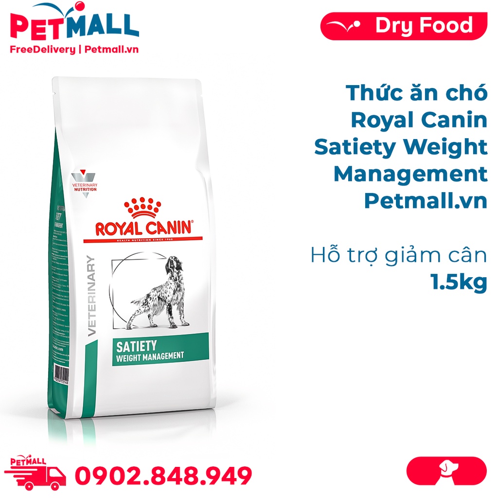 Thức ăn chó Royal Canin Satiety Weight Management 1.5kg - Hỗ trợ giảm cân
