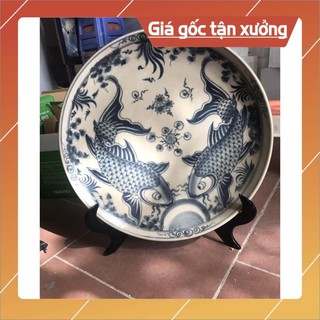 Đĩa men rạn cao cấp Bát Tràng