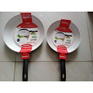 Chảo từ men gốm ceramic Rapido 30cm, 26cm, 24cm đáy chấm