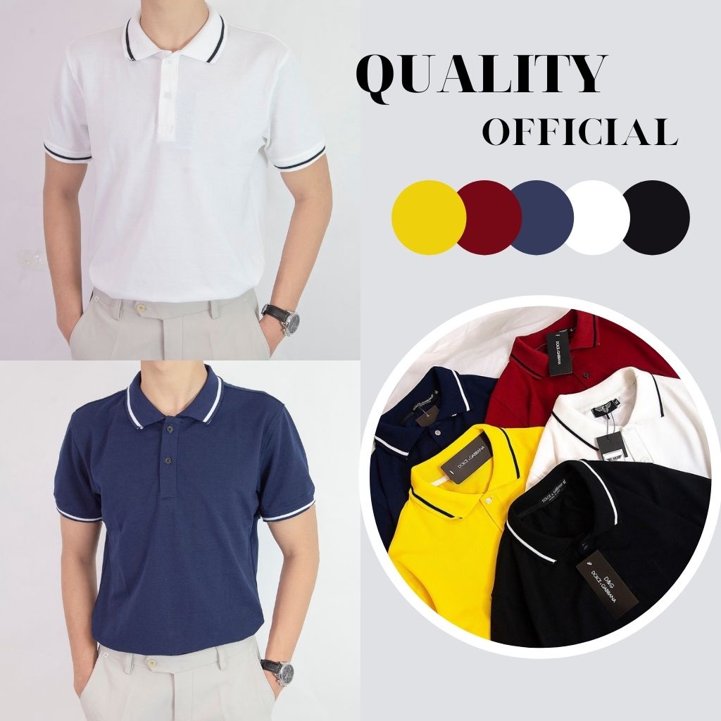Áo polo nam tay lỡ đẹp áo thun nam trơn cổ bẻ chất cotton chính hãng cao cấp Thời Trang trung niên THE-QUALITY AT02 | BigBuy360 - bigbuy360.vn