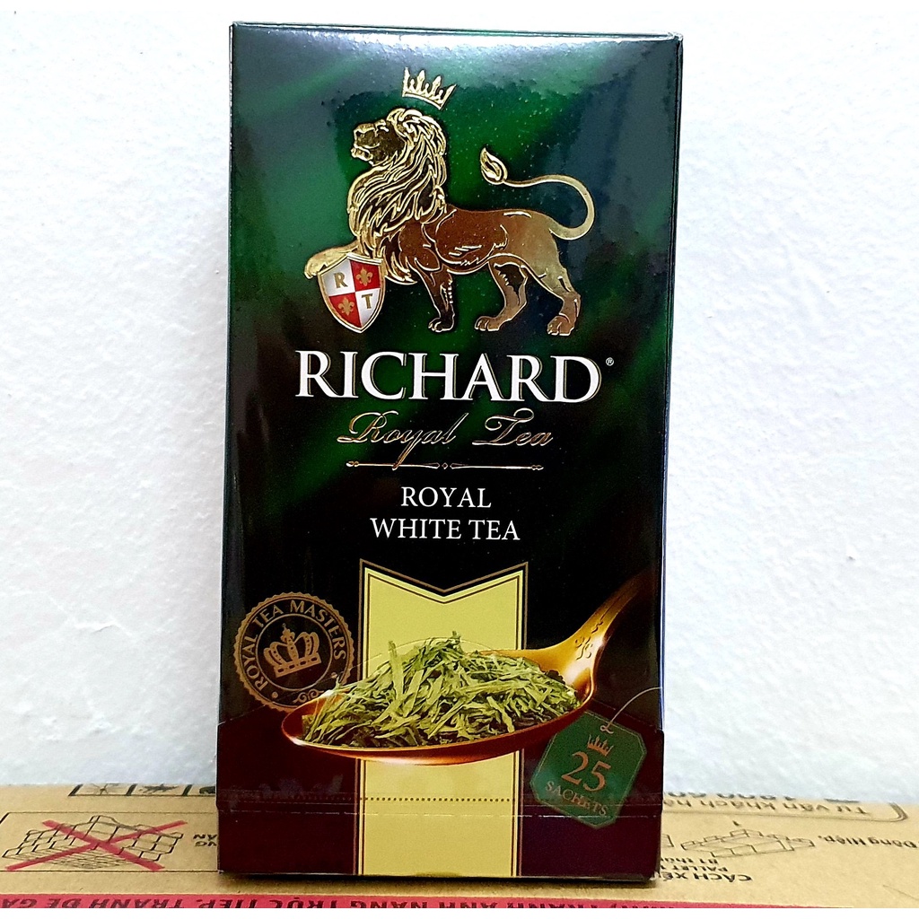 [Hàng Ngoại Có Tem Chống Giả]Hộp 50Gr Trà trắng - Richard Royal White Tea 50gr-Hảo hạng thiết kế sang trọng