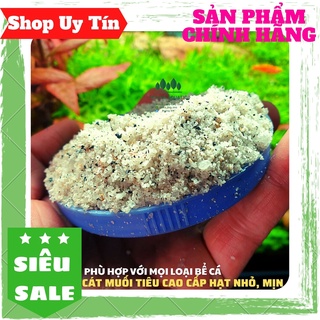 Cát muối tiêu cao cấp, hạt nhỏ mịn, trải nền trang trí bể cá, bể thủy sinh