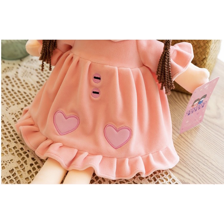 Gấu Bông Búp Bê Mặc Váy Nỉ Nhung - Đồ Chơi Cao Cấp Cho Bé