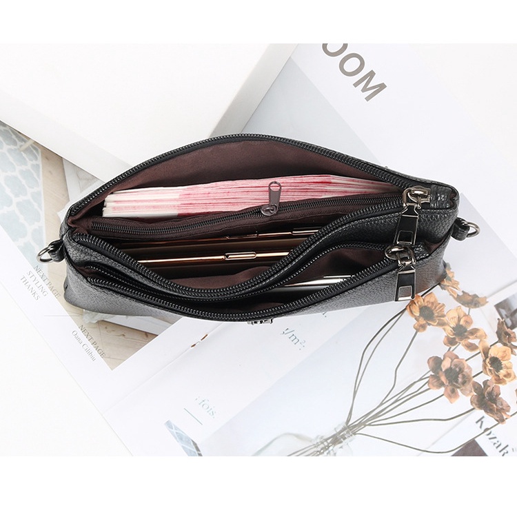 Túi Da Đeo Chéo Đựng Điện Thoại Phong Cách Hàn Quốc Thời Trang Cho Nữ