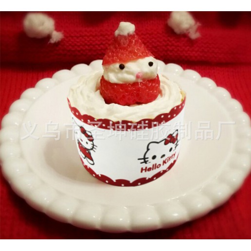 Combo 50 cốc giấy cứng làm cupcake mẫu Hello Kitty