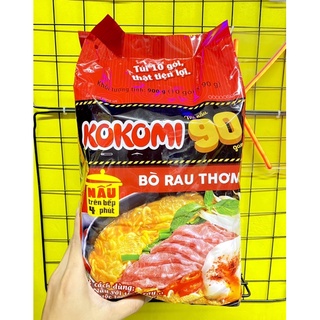 Bịch 10gói mì nấu Kokomi 90gam vị bò hầm rau thơm