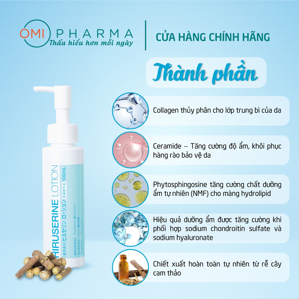 Sữa Dưỡng Mềm Mịn Và Làm Trắng Da Hiruserine Lotion (100ml)