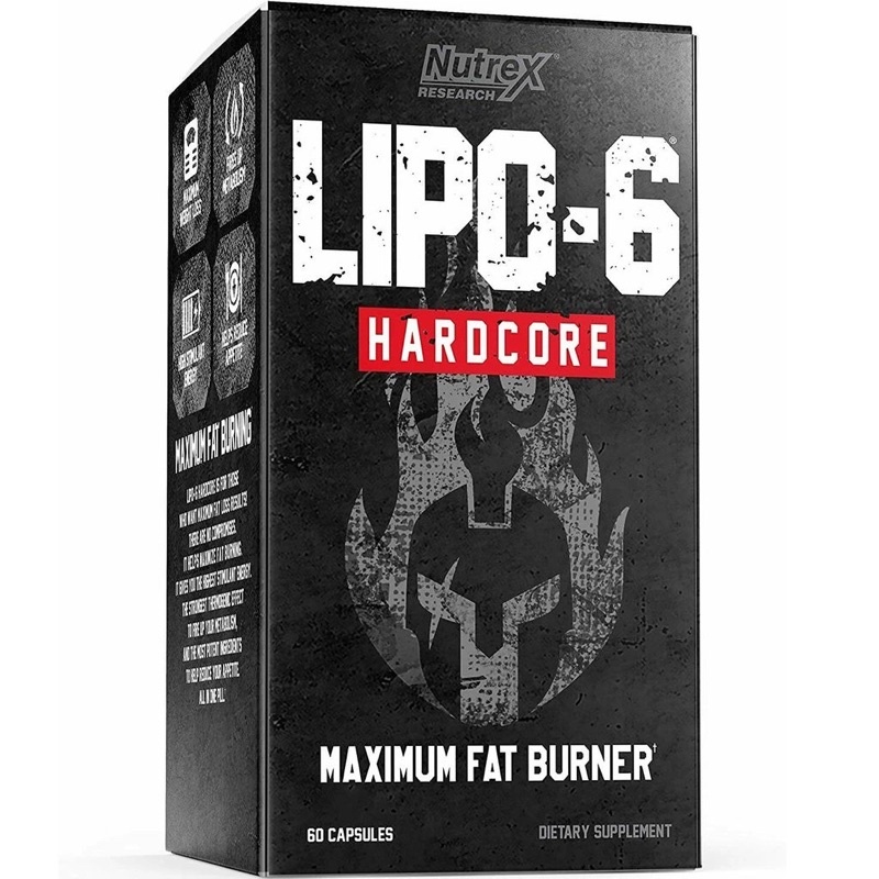 Viên uống giảm mỡ LIPO 6 Hardcore Nutrex