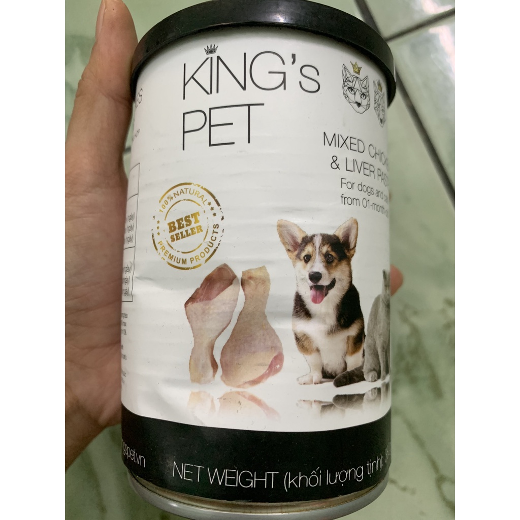 [THANH LÝ] PATE KING PET LON MÓP DO VẬN CHUYỂN