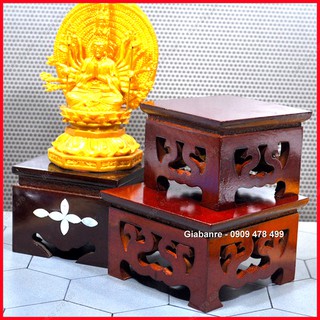 Đế Đôn Gỗ Vuông Dành Cho Tượng Phật - 6976