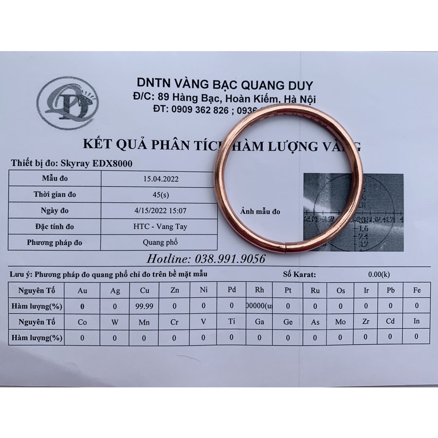 Vòng đồng đỏ 99% có kiểm định nguyên chất. Vòng khắc chú Om Mani Padme Hum