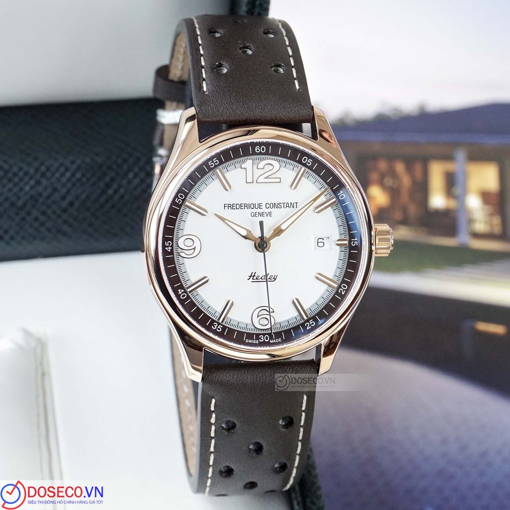 Đồng Hồ Nam Chính Hãng Cơ Automatic Frederique Constant Healey Limited FC-303HVBR5B4 Kính Sapphire, Dây Da Cao Cấp FC21