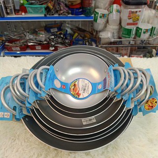 Chảo Nhôm 2 Quai, Chảo Nhôm Kim Sang Đủ Size Từ 16Cm-40Cm Mta-Mart, Dày Dặn, Chịu Nhiệt, Dễ Vệ Sinh