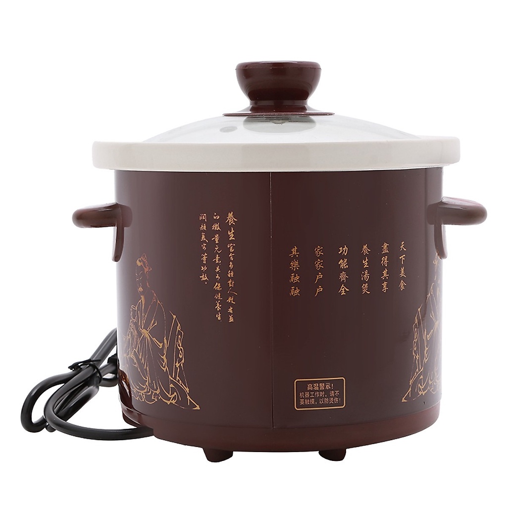 Nồi hầm cháo chậm cho bé, nồi kho cá FUJIKA FJ-KC2.5L dung tích 2.5 lít màu ngẫu nhiên nắp kính - Chính hãng BH 12 tháng