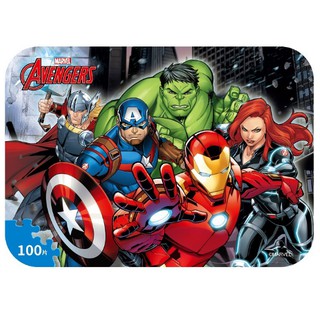 Puzzle ghép hình BIỆT ĐỘI SIÊU ANH HÙNG 100 pcs dập nổi - Hàng cao cấp