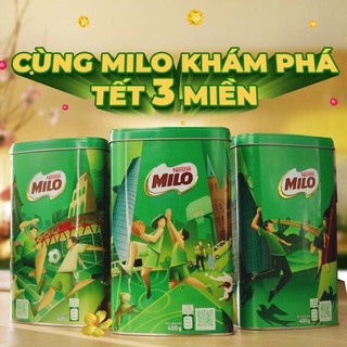 Thức uống lúa mạch Nestlé MILO Sữa 3 trong 1 (400g) - Phiên bản Hộp thiếc
