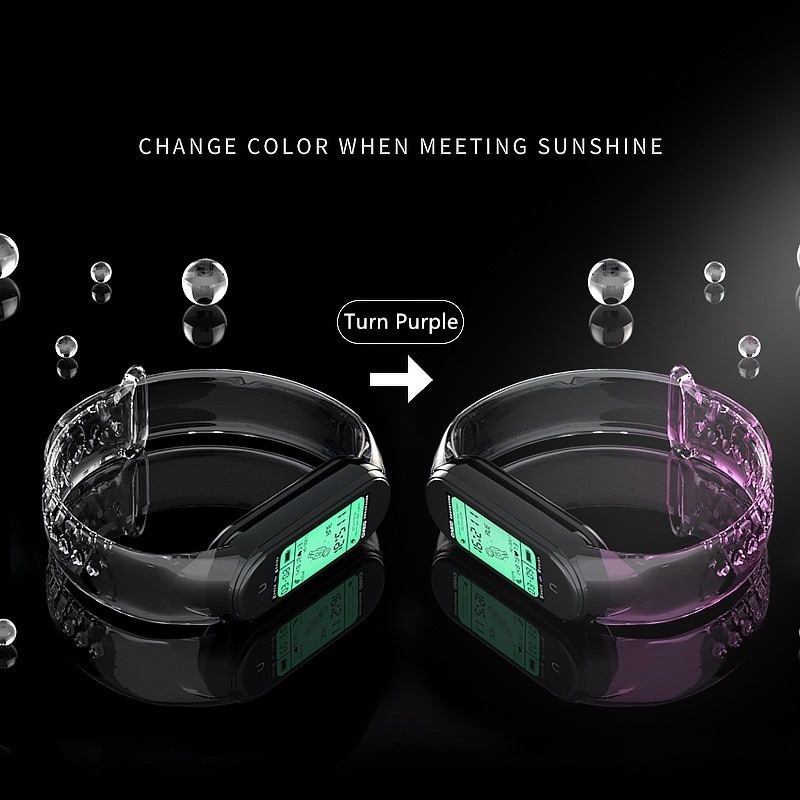 XIAOMI Dây Đeo Thay Thế Trong Suốt Thay Đổi Màu Sắc Độc Đáo Cho Mi Band 7 6 5 4 3