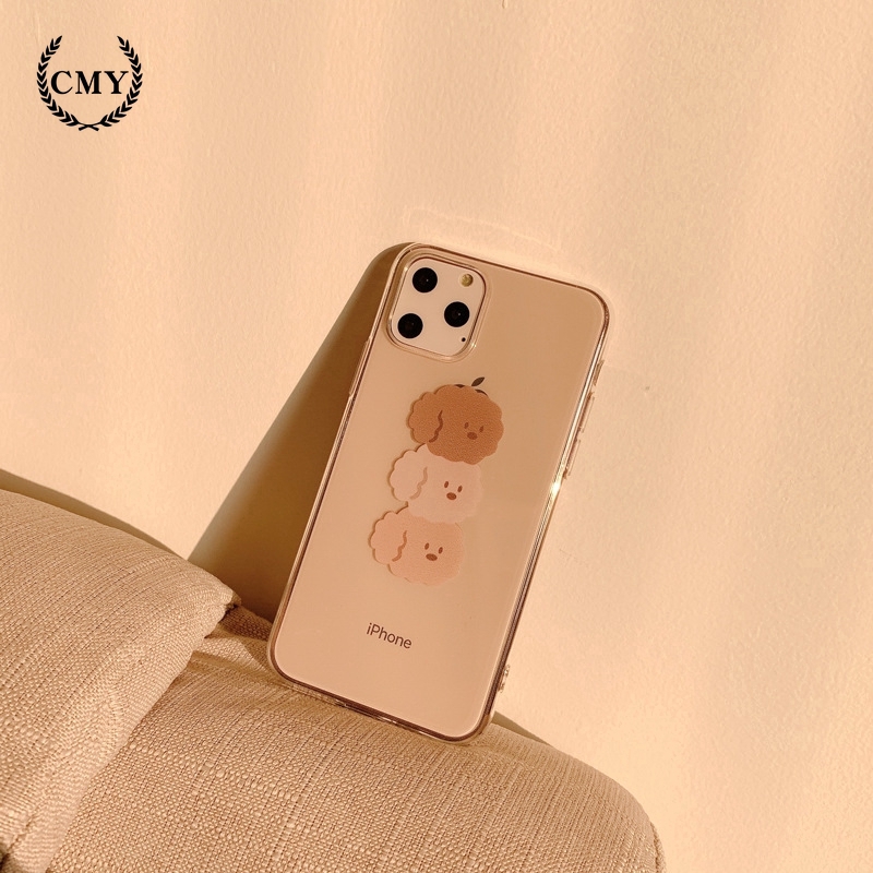 Ốp điện thoại in họa tiết 3 chú chó lông xù cho iPhone11/11Pro 11pro Max X XR XS XS MAX 6 7 8 plus SE | BigBuy360 - bigbuy360.vn