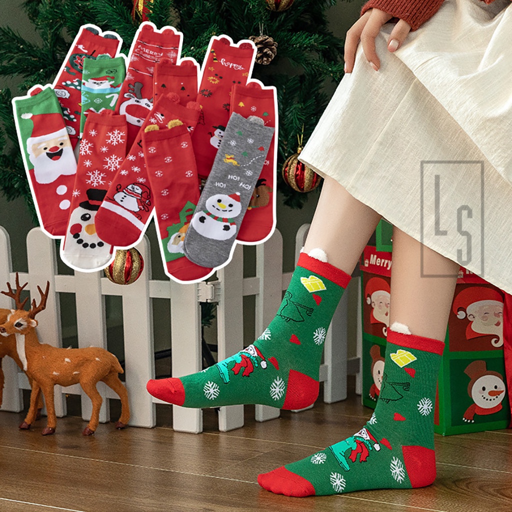 Vớ Họa Tiết Noel - Tất Giáng Sinh Người Tuyết (Giao Ngẫu Nhiên)