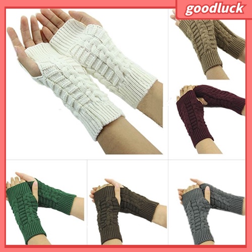 Găng tay len hở ngón giữ ấm cho nam và nữ tùy chọn màu sắc