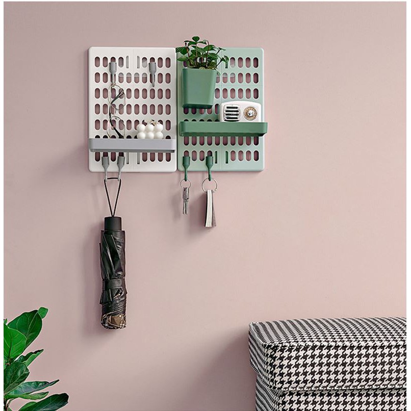 Pegboard lớn bảng treo tường trang trí bàn làm việc thêm gọn gàng, kệ dán tường nhà bếp, phòng khách decor