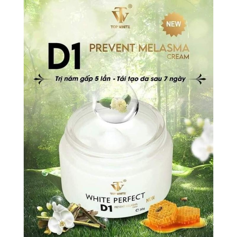 Kem Top White D1 mẫu mới 2021 (New)