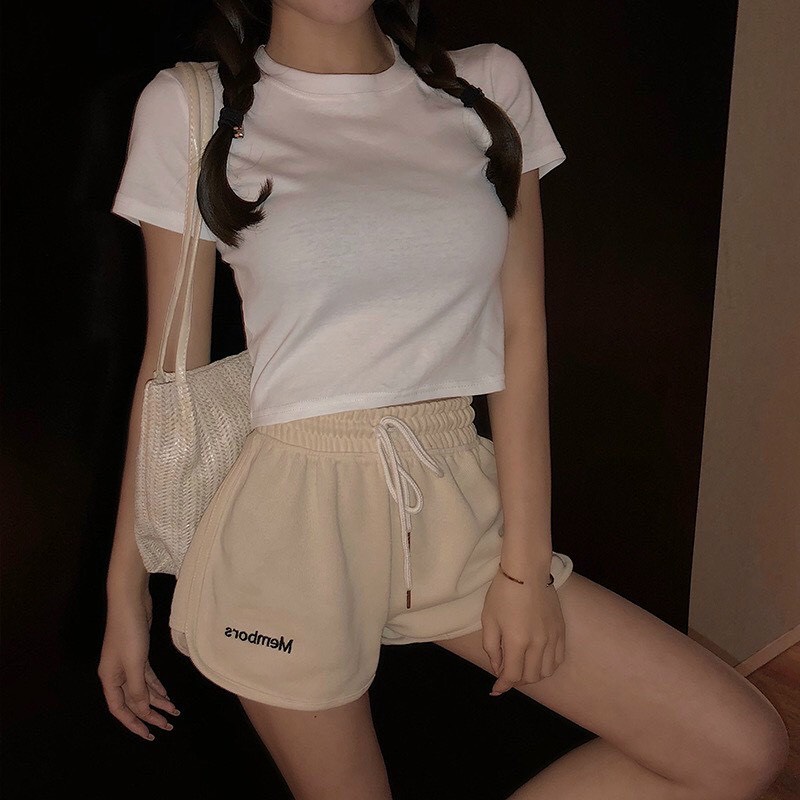Quần Short nữ thể thao thun da cá năng động MEM BORS Freesize dưới 55kg Molly Fashion | BigBuy360 - bigbuy360.vn