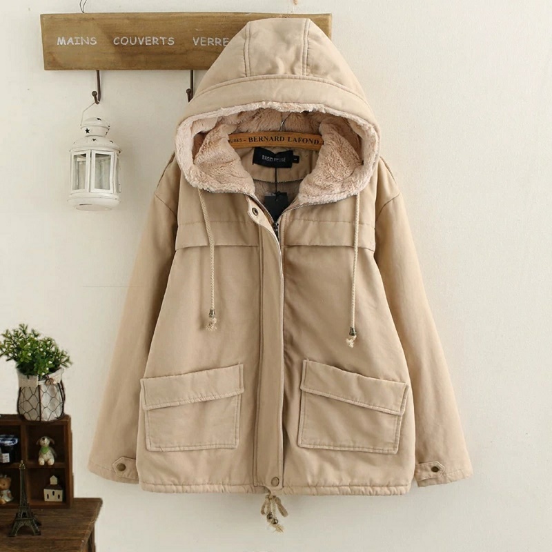 áo khoác nữ lót lông cừu siêu ấm - hàng thiết kế SHOP NÂU