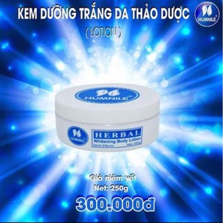 Kem body dưỡng trắng da thảo dược humnile dạng lotion không bết rít