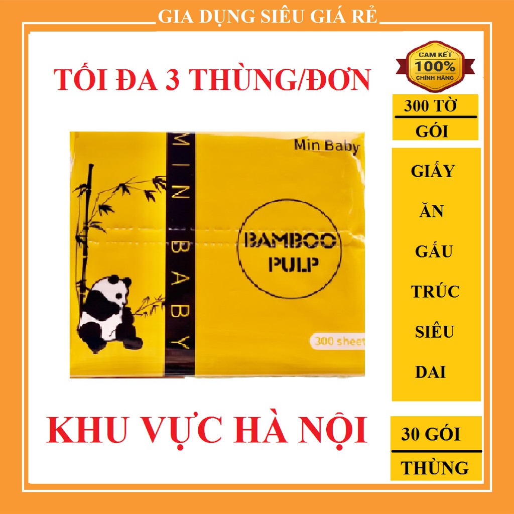 THÙNG 30 GÓI GIẤY ĂN GẤU TRÚC MIN BABY/ SIPIAO/ YCOOL ( SIÊU GIÁ RẺ .VN )