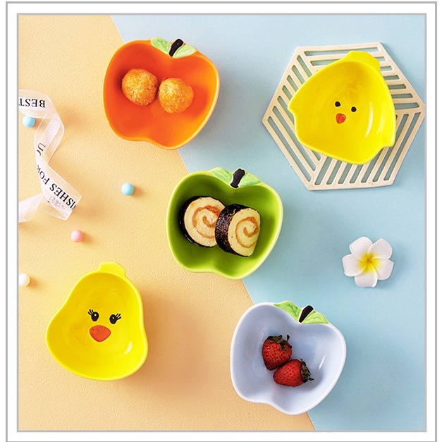 Bát Ăn Dặm Cho Bé Kiểu Nhật Gốm Sứ Cao Cấp Hình Ngộ Nghĩnh Yoota Baby