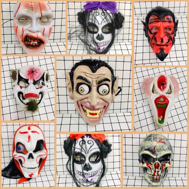 Mặt nạ halloween nhiều hình