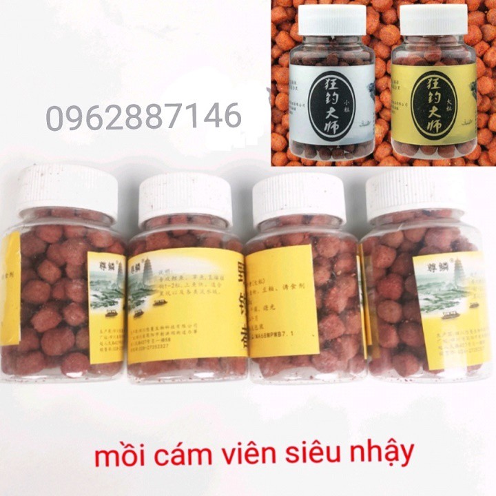 mồi câu cá mồi cám viên 120 viên vip